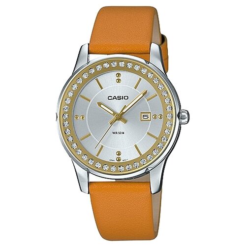 Наручные часы CASIO Collection LTP-1358L-7A, серебряный, коричневый