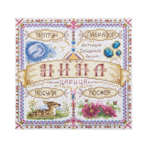 фото Набор для вышивания so-1677 ( со-1677 ) "именной оберег. нина" panna