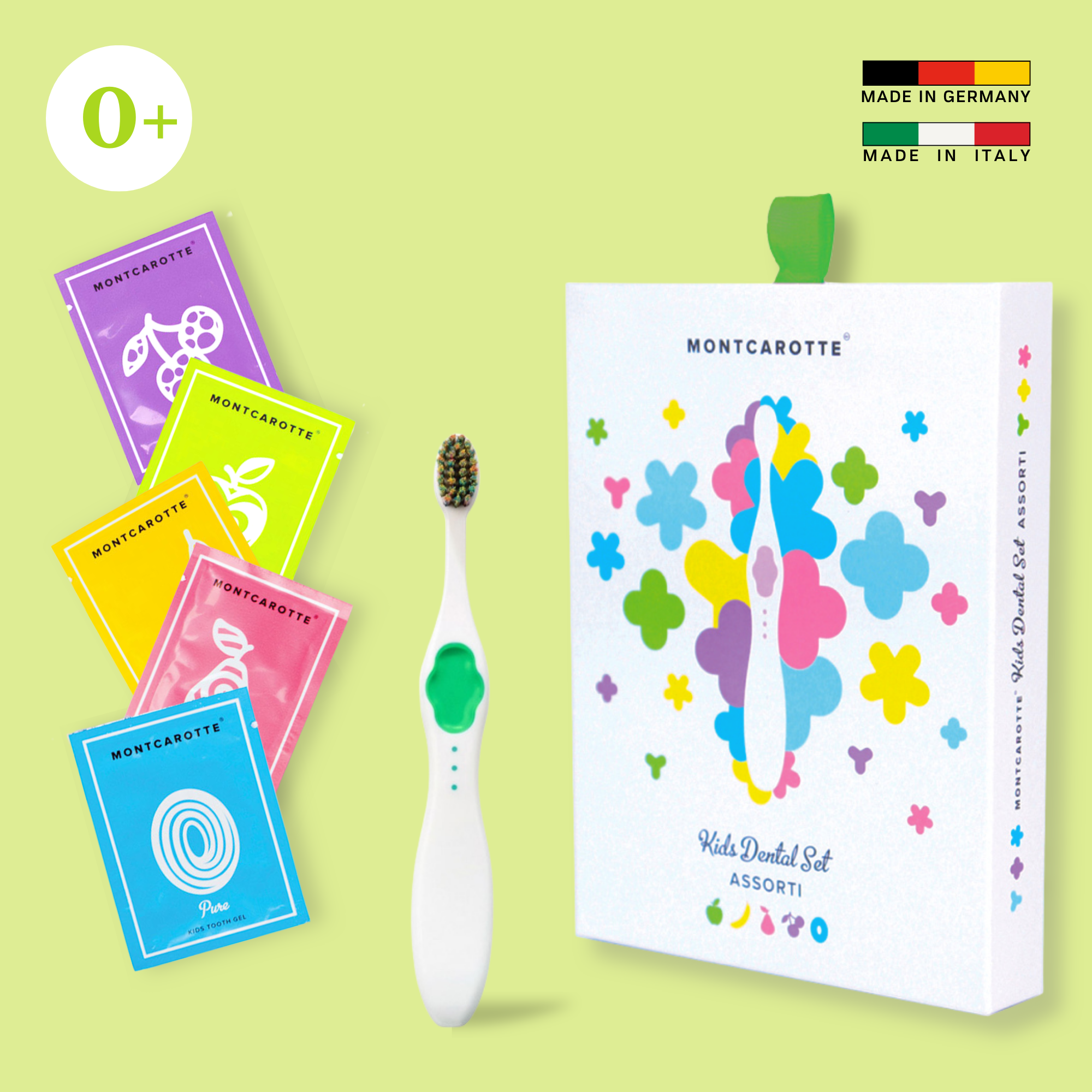 MontCarotte Подарочный набор детской косметики для зубов для детей "Зеленый", 0+