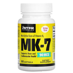 Jarrow Formulas MK-7 (Активная форма Витамина К2) 90 мкг 90 гелевых капсул (Jarrow Formulas) - изображение