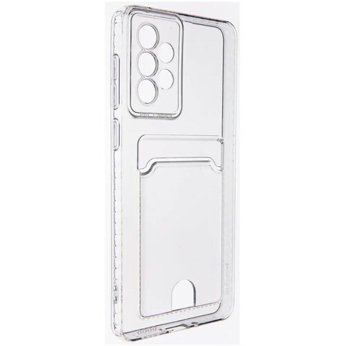 Чехол для Samsung Galaxy S23 Ultra Zibelino Silicone Card Holder прозрачный eouro antiburst transparent case s23 plus
