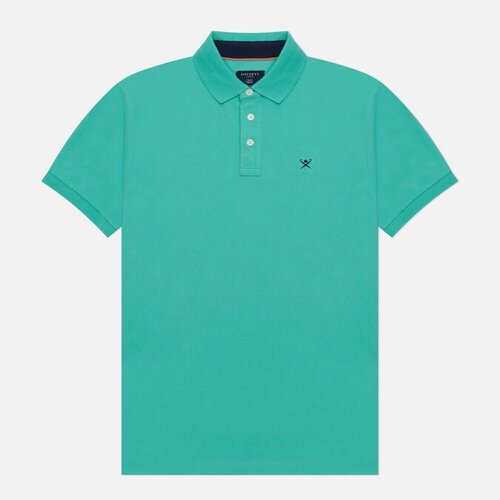 фото Мужское поло hackett swim print trim зелёный, размер s hackett london