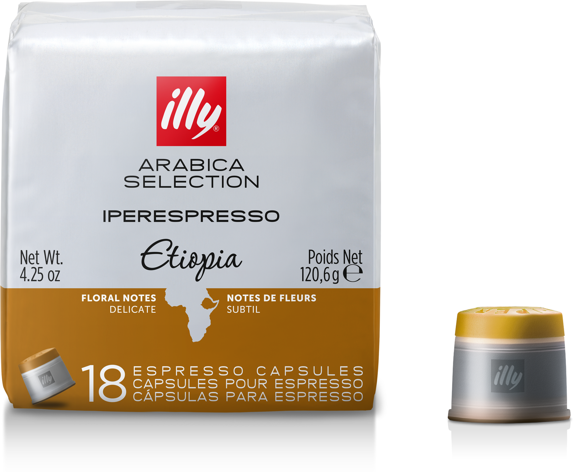 Кофе illy в капсулах iperespresso, Арабика Селекшн, Эфиопия, 18 капс