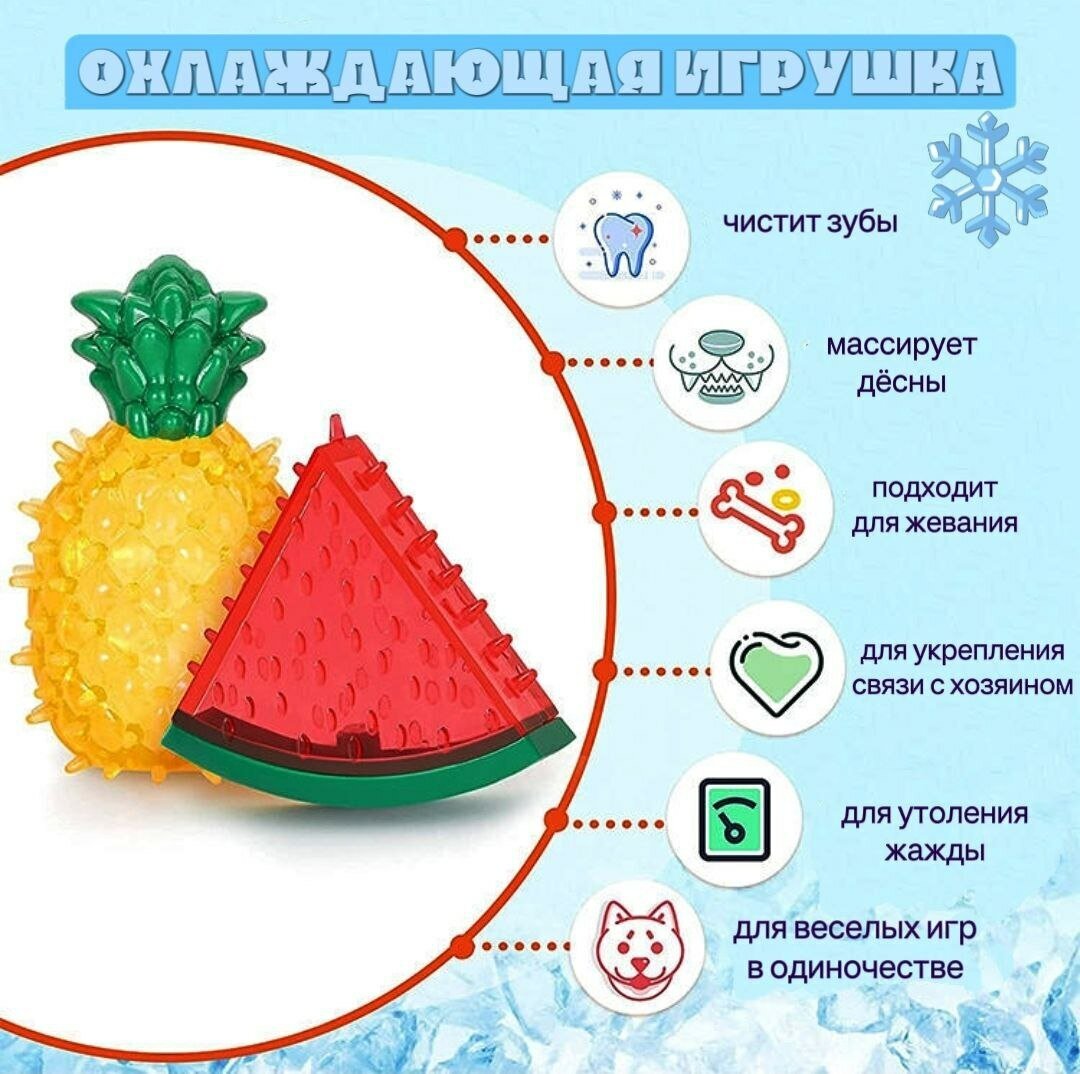 Охлаждающая игрушка "Лайм" для собак — фото 1