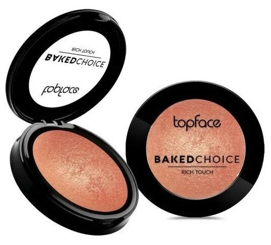 К_topface_румяна запеченные "baked choice rich touch blush on"_004 розовая бронза 7F6012004 .