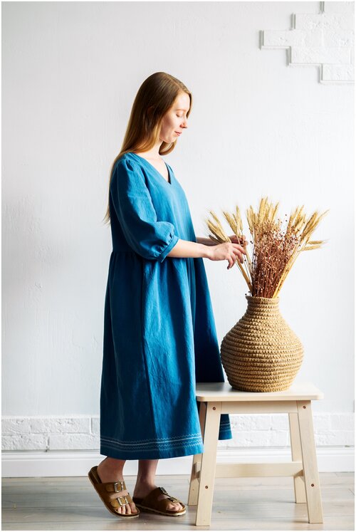 Платье Pianta Preferita, размер 42, синий