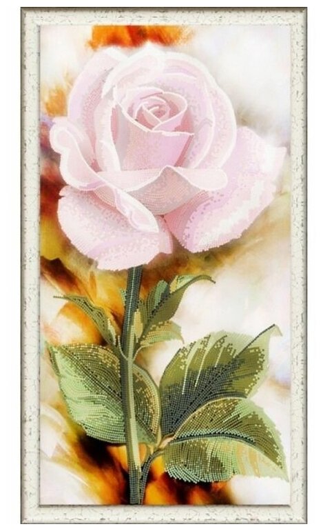 Рисунок на ткани Конёк "Нежная роза", 25x45 см