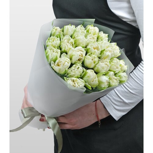 Букет из Пионовидных Тюльпанов 31 шт «Любовная Любовь»