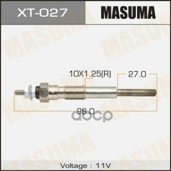 Свеча Накаливания Toyota Land Cruiser Masuma Xt-027 Masuma арт. XT-027