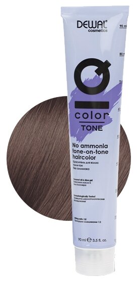 Dewal Cosmetics IQ COLOR TONE - Деваль АйКью Колор Тон Краситель тон-в-тон, 90 мл - IQ COLOR TONE 6.38 Темный блондин золотисто-бежевый