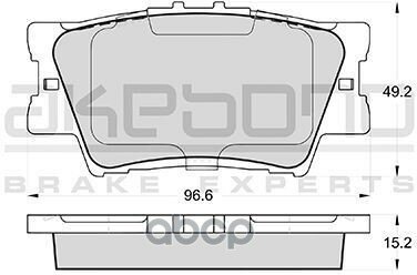 Колодки Тормозные Япония Camry #Cv4# '06- R Akebono арт. AN-733K