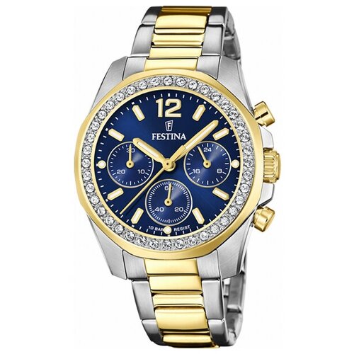 Наручные часы FESTINA Boyfriend, синий, серебряный наручные часы festina boyfriend синий серебряный