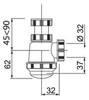 Сифон для раковины WIRQUIN SP3178