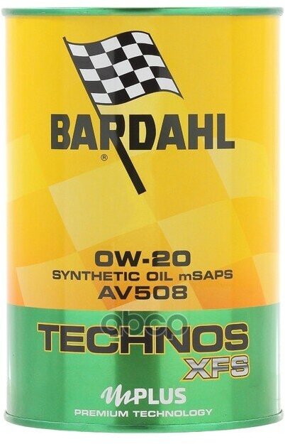 Bardahl 0W20 C5/A1/B1/Vw 508-509 C60 Technos Xfs Av 508 1Л (Специализированное Синт. Моторное Масло)