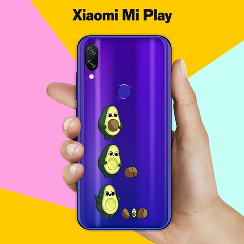 Силиконовый чехол на Xiaomi Mi Play Авокадо из авокадо / для Сяоми Ми Плей силиконовый чехол авокадо из авокадо на xiaomi mi a3