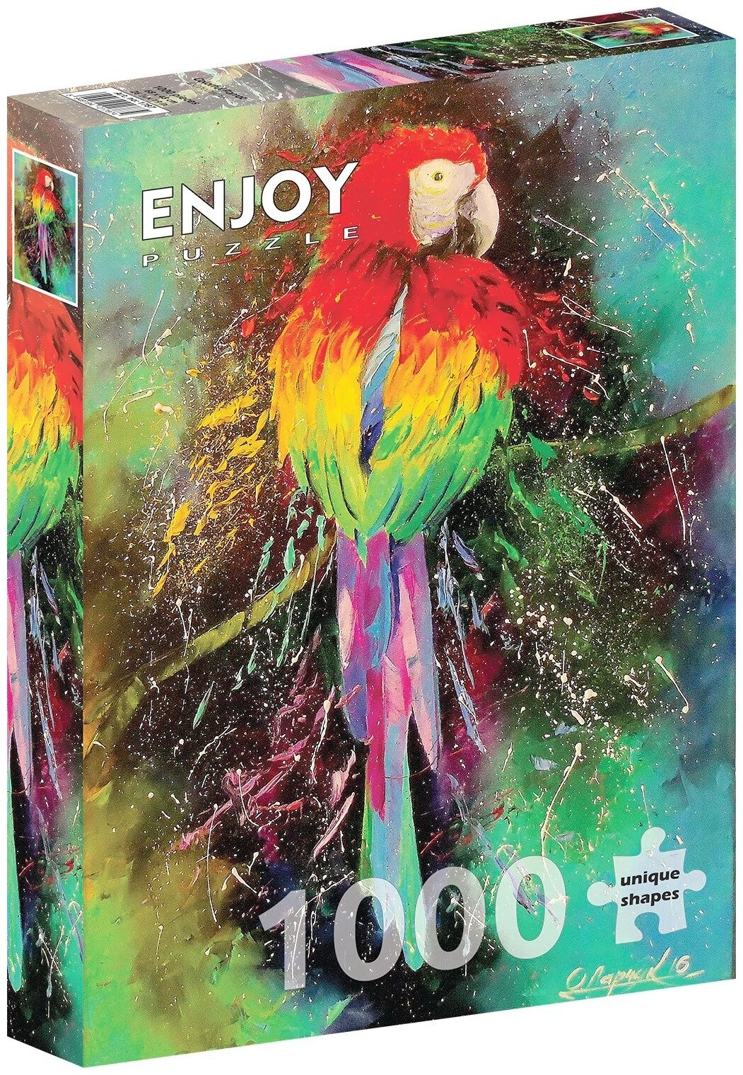 Пазл Enjoy 1000 деталей: Красочный попугай