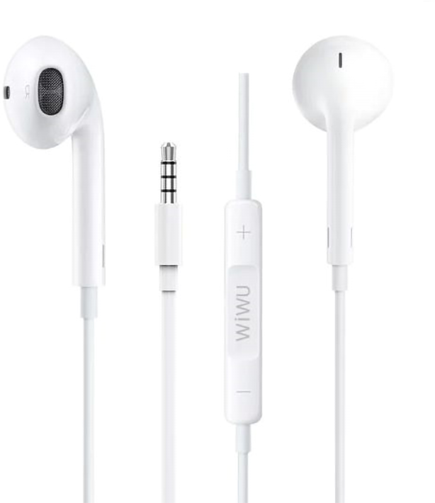 Наушники Wiwu Earbuds EB101 3.5mm Audio Connector White