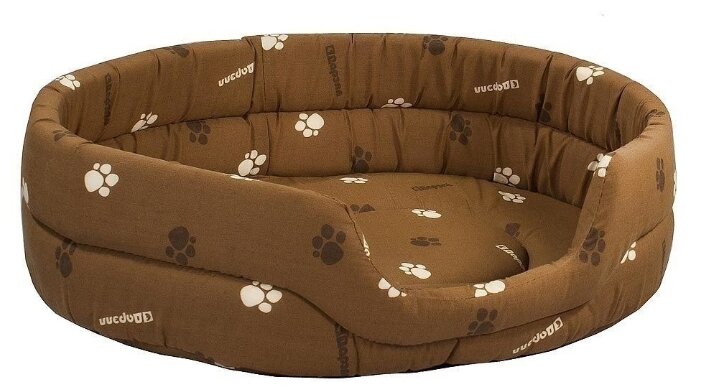 Лежак для собак и кошек Дарэлл Овальный стёганый 9141 42х33х15 см