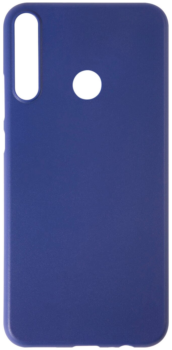 Чехол для Huawei Honor 9C / Хуавей Хонор 9С, синяя силиконовая накладка / ультратонкий, полупрозрачный
