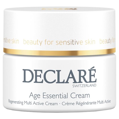 Крем Declare Age Control Age Essential Cream Regenerating Multi Active Cream, 50 мл declare age control multi lift re modeling contour cream крем ремоделирующий с лифтинговым действием для лица 50 мл