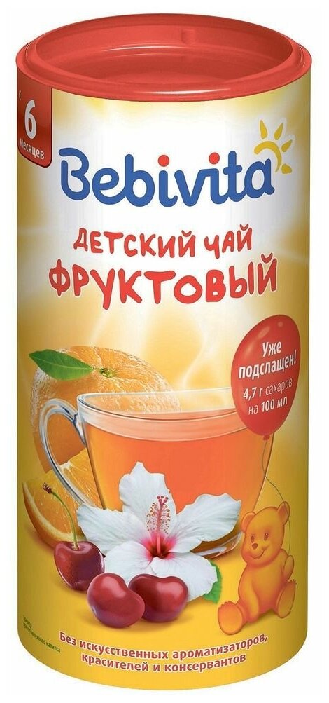 BEBIVITA Чай Фруктовый {с 6 мес} 200г - фотография № 8