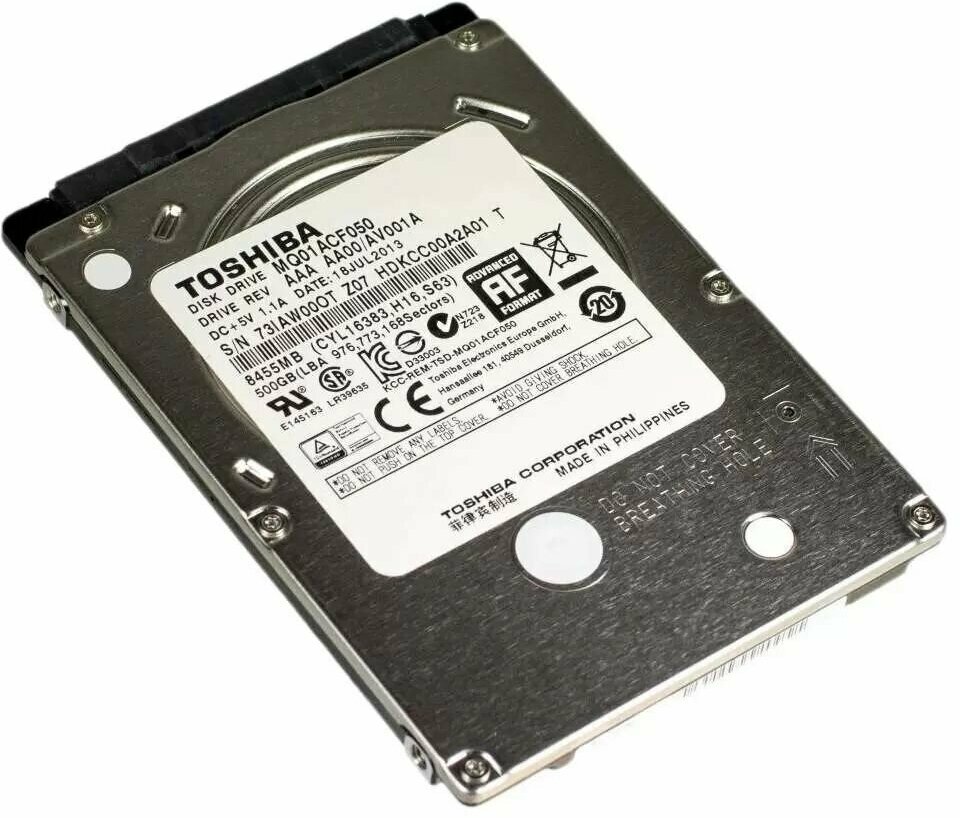 Внутренний жесткий диск Toshiba MQ01ACF050 500 Гб