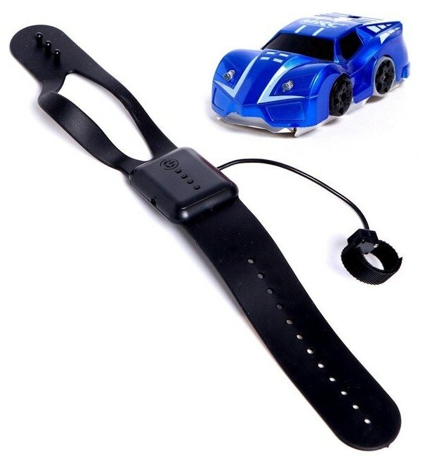 SUI Антигравитационная машинка Racer, радиоуправление, ездит по стенам, цвет синий