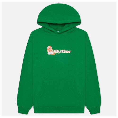 фото Мужская толстовка butter goods crayon logo hoodie зелёный, размер s
