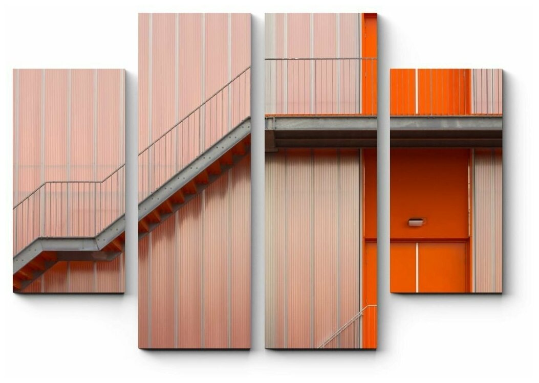 Модульная картина Лестница на здании140x105