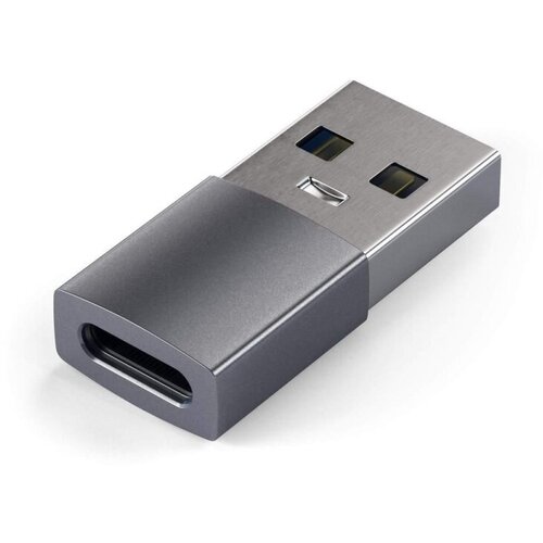 Адаптер Satechi USB-A -USB-C Space Grey (ST-TAUCM) адаптер satechi usb type c usb 3 0 grey st ucatcm