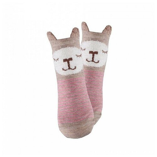 фото Носки lb размер 28/32, бежевый, розовый