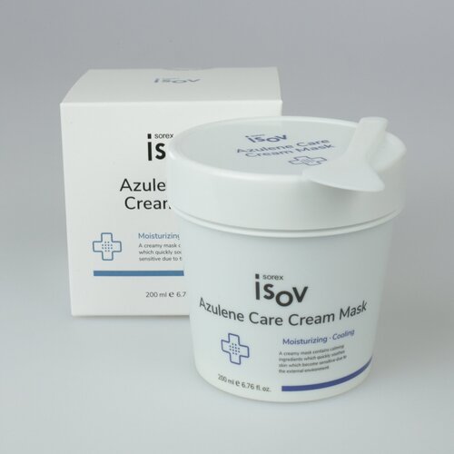 Isov Sorex Кремовая маска для сухой и обезвоженной кожи Azulene Care Cream Mask, 200 мл