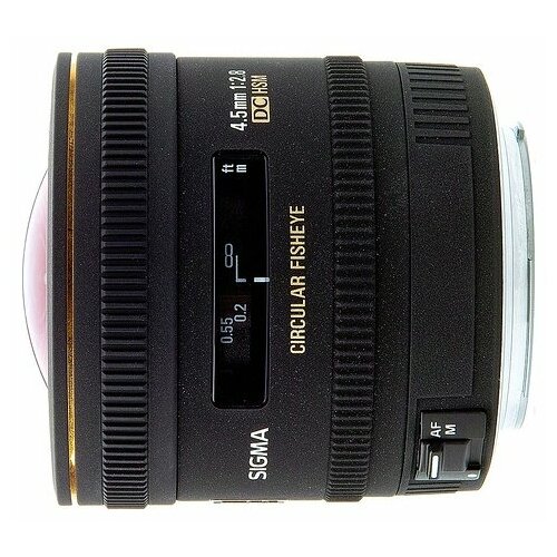 Объектив Sigma AF 4.5mm f/2.8 EX DC HSM Circular Fisheye Minolta A, черный