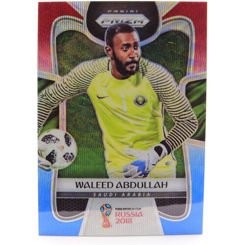 Коллекционная карточка Panini Prizm FIFA World Cup Russia 2018 #177 Waleed Abdullah - Red Blue Wave S0222