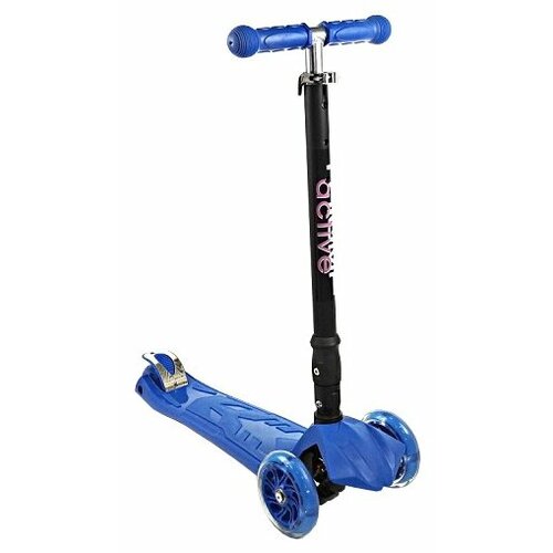 Детский 3-колесный городской самокат Triumf Active Maxi Flash Plus SKL-07CL, синий