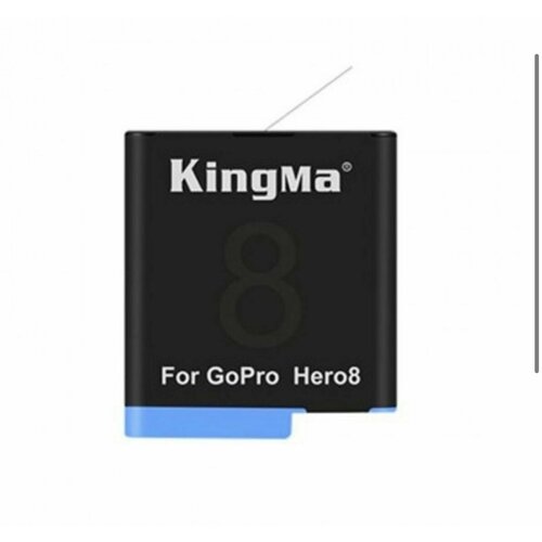 Аккумулятор KingMa для GoPro 5/6/7/8 зу kingma на 3 акб gopro 5 с цифровым дисплеем
