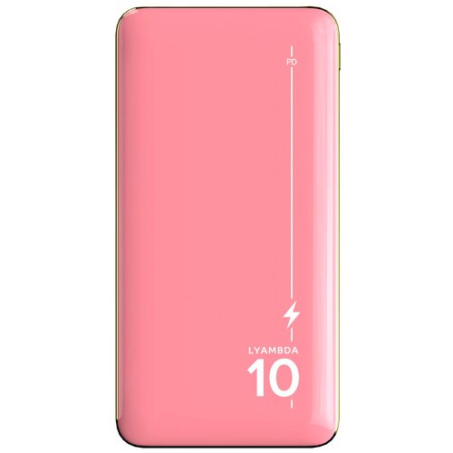 Lyambda LP304 pink внешний портативный аккумулятор внешний аккумулятор gerffins pro gfpro pwb 10000 10000 мач розовый с беспроводной зарядкой