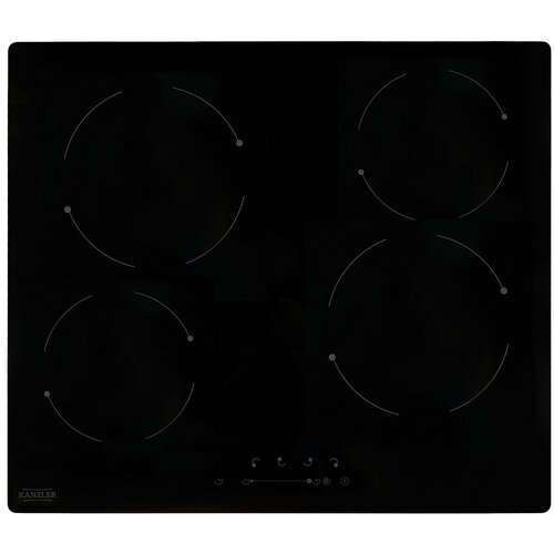 Электрическая стеклокерамическая встраиваемая варочная панель на 4 конфорки Kanzler KH 016 S 5 800 Вт черная 1199000₽