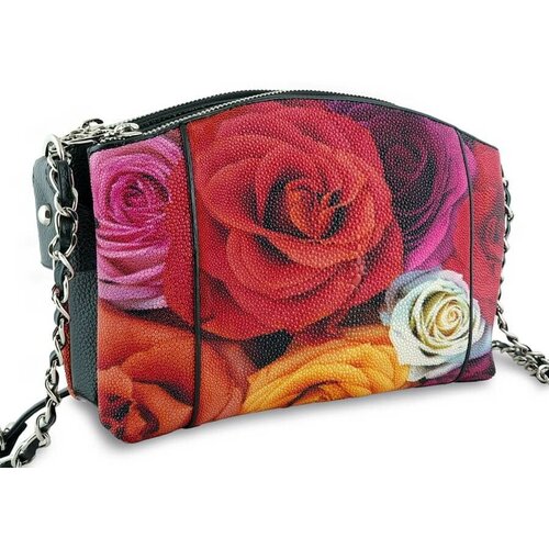 Женская сумочка Exotic Leather из натуральной кожи ската Roses