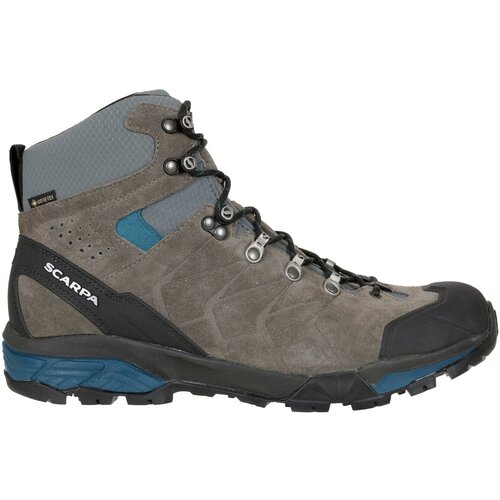 фото Ботинки scarpa zg trek gtx 67075-200, натуральная замша, высокие, размер ru 42 uk 9 us 10, синий, серый