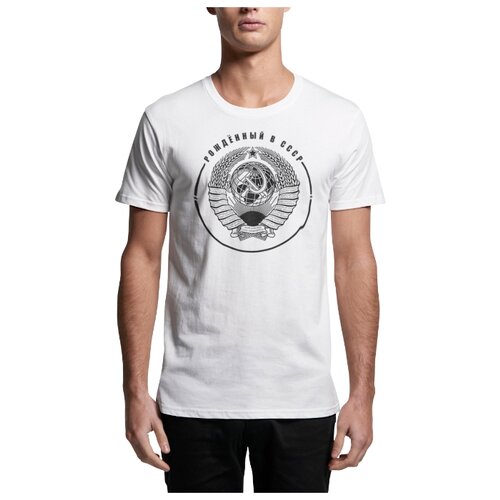 фото Футболка мужская uncle dad "рождённый в ссср", белая, 50/l