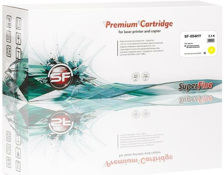 Картридж Canon 054H LBP-620/621/623/640/MF-640/41/42/43/44/45 2.3K Yellow SuperFine