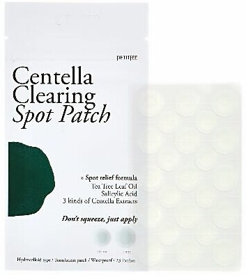 [PETITFEE] Патчи для проблемной кожи Centella Clearing Spot Patch, 23 шт (12 мм*15 шт, 10 мм*8 шт)