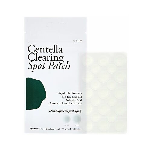 [PETITFEE] Патчи для проблемной кожи Centella Clearing Spot Patch, 23 шт (12 мм*15 шт, 10 мм*8 шт)