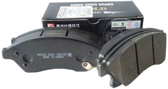 Дисковые тормозные колодки передние HONG SUNG BRAKE HP2021 для Opel Astra, Chevrolet Aveo, Chevrolet Cruze (4 шт.)