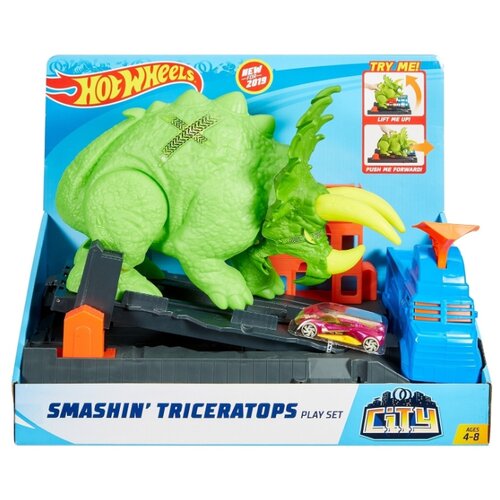 фото Трек Hot Wheels Smashin' Triceratops GBF97