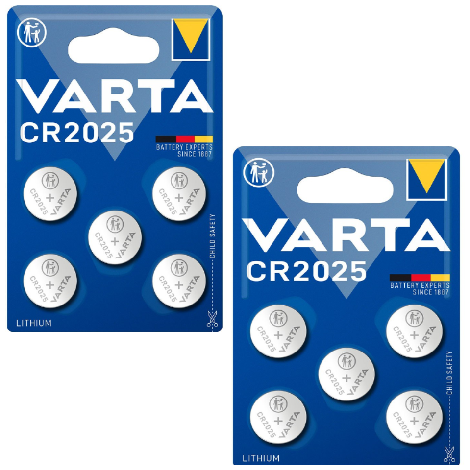 Батарейка Varta ELECTRONICS CR2025 BL10 Lithium 3V (6025) 60251-5-n