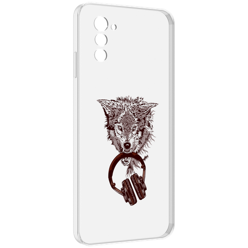 Чехол MyPads дикий волк для UleFone Note 12 / Note 12P задняя-панель-накладка-бампер