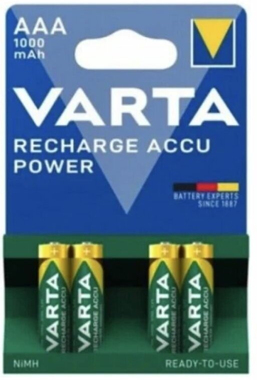Аккумуляторы VARTA AAA 1000 12 штук