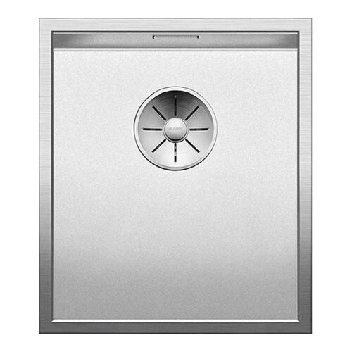 Интегрированная кухонная мойка 44х38см, Blanco Zerox 340-IF Durinox, бархатисто-матовый